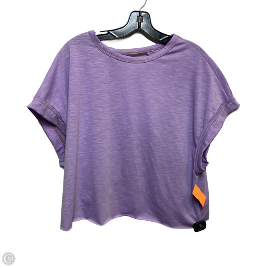 Top Short Sleeve By Shein In Purple, Size: S