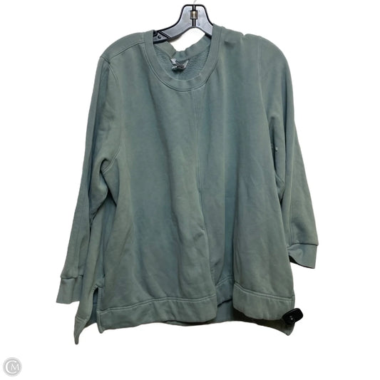 Athletic Sweatshirt Crewneck By Athleta In Green, Size: 2x
