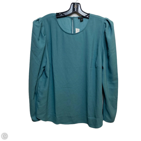 Top Long Sleeve By Ann Taylor In Green, Size: L