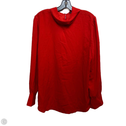 Top Long Sleeve By Ann Taylor In Red, Size: Xl