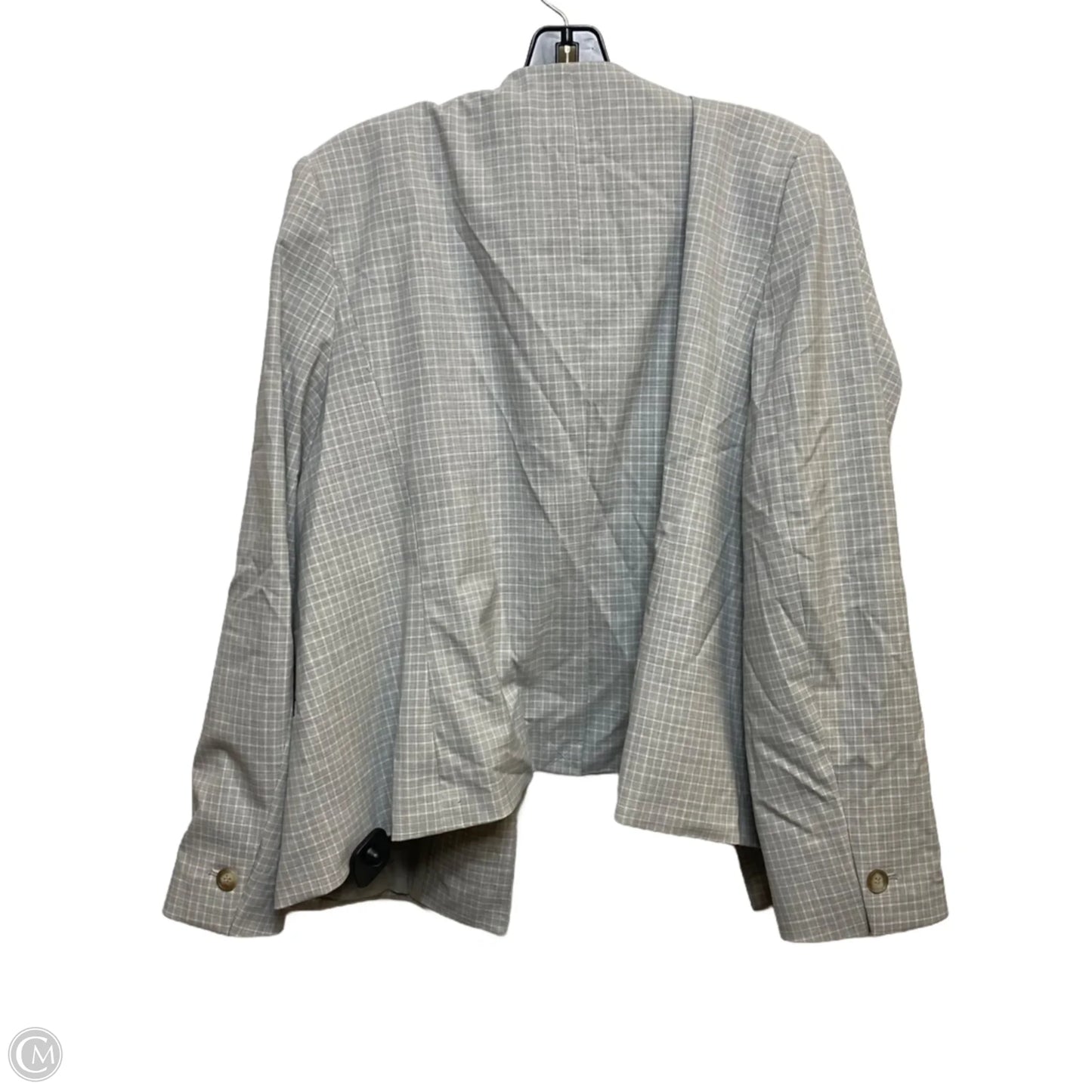 Blazer By Ann Taylor In Grey, Size: 1x