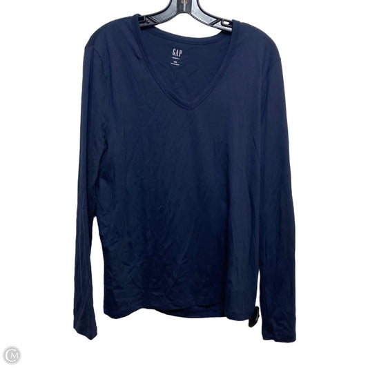 Top Long Sleeve By Gap In Blue, Size: Xxl