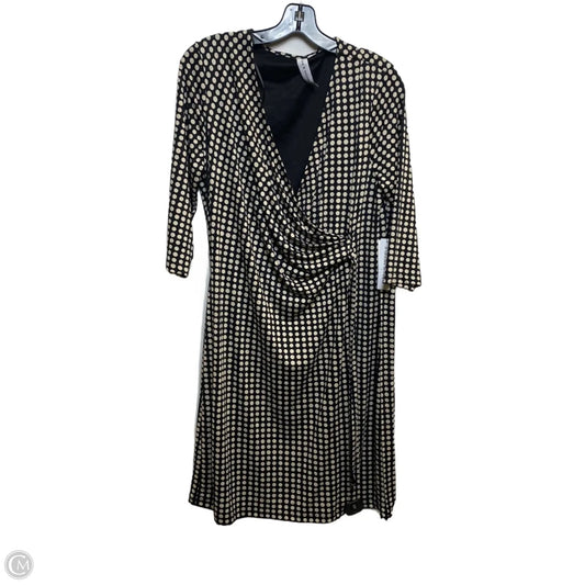 Dress Casual Midi By Emma And Michele In Black & White, Size: L
