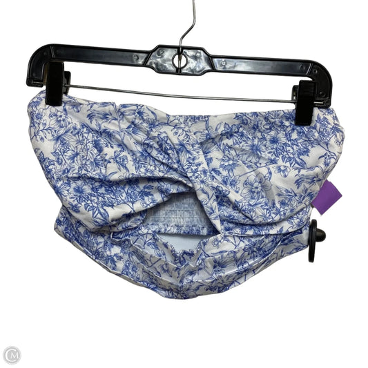 Top Sleeveless By Shein In Blue & White, Size: S