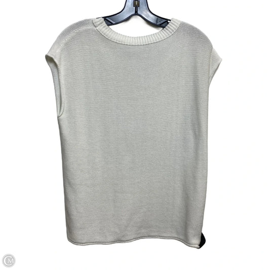Top Sleeveless By Clothes Mentor In White, Size: M