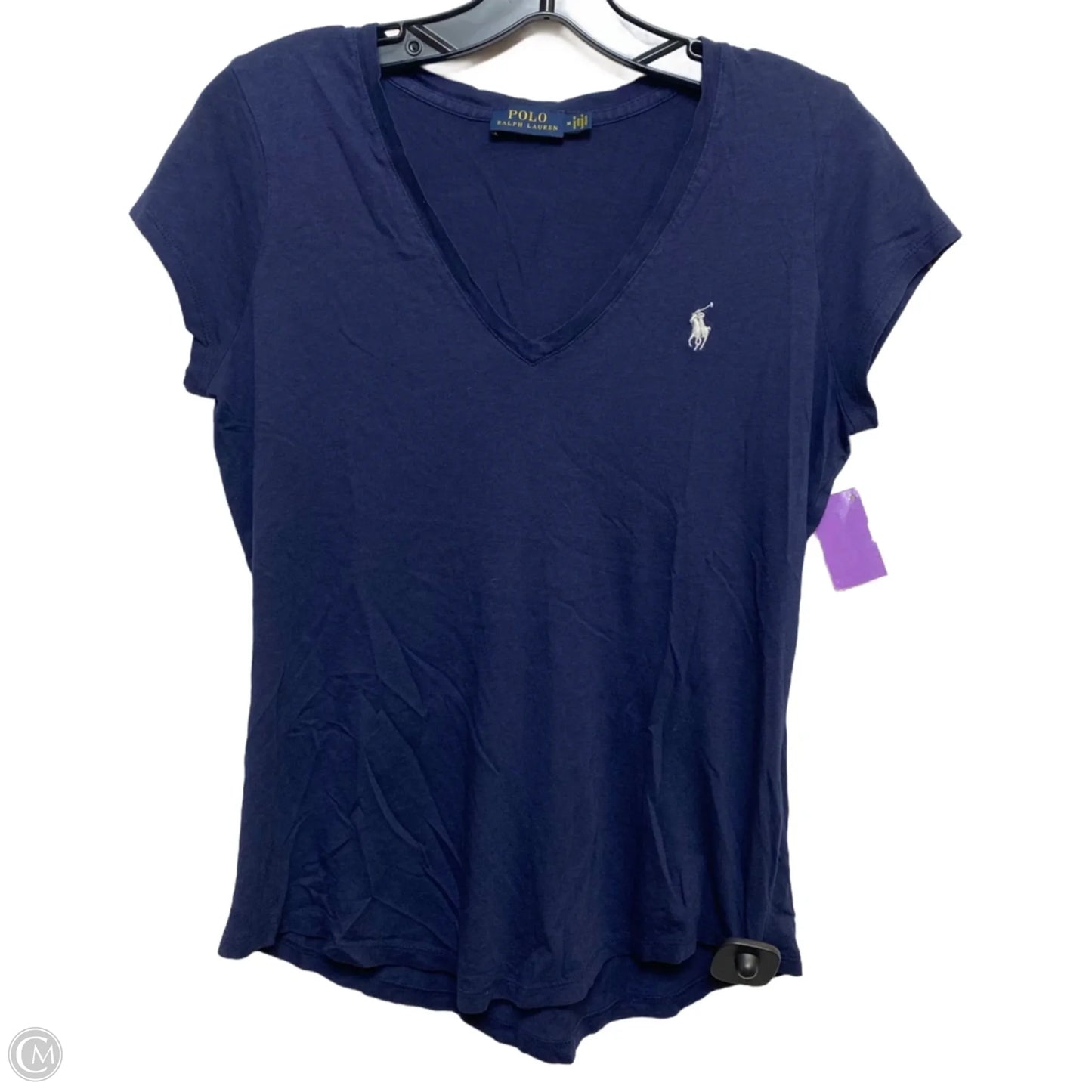 Top Short Sleeve Basic By Polo Ralph Lauren In Blue, Size: M