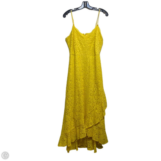 Dress Casual Midi By Lulus In Yellow, Size: Xl