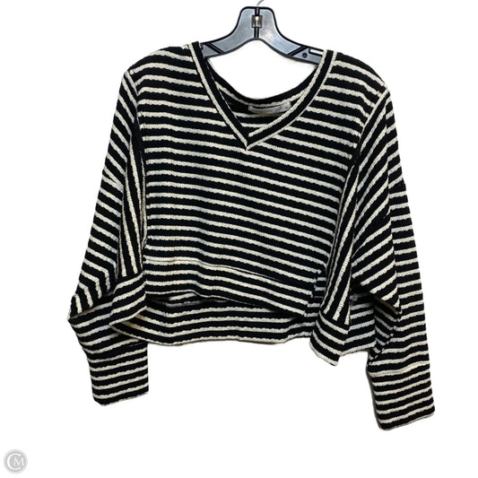 Top Long Sleeve By Altard State In Black & White, Size: M