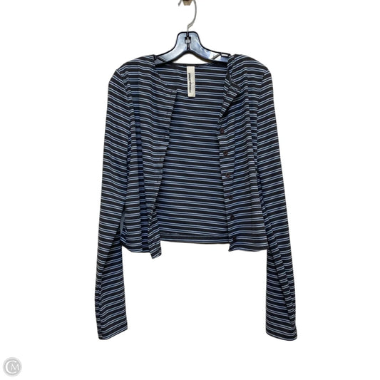 Top Long Sleeve By Missguided In Blue & Grey, Size: Xl