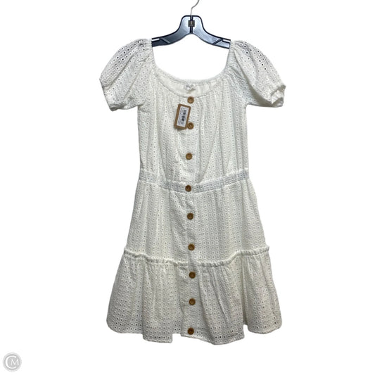 Dress Casual Short By Vestique In White, Size: S