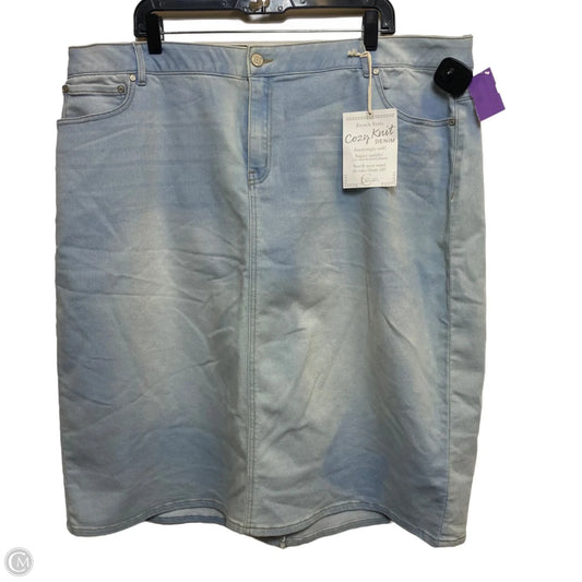 Skirt Mini & Short By Cato In Blue Denim, Size: 24