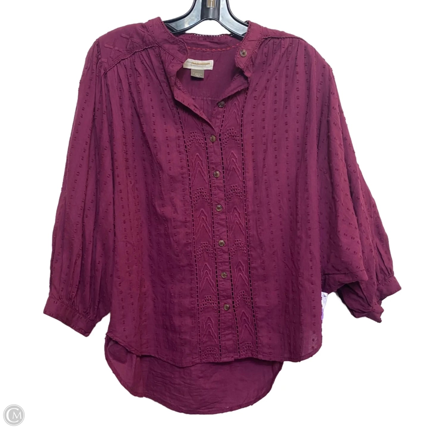 Top 3/4 Sleeve By Pilcro In Purple, Size: Xs