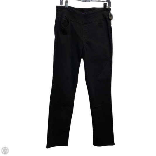Jeans Straight By Gloria Vanderbilt In Black Denim, Size: 12