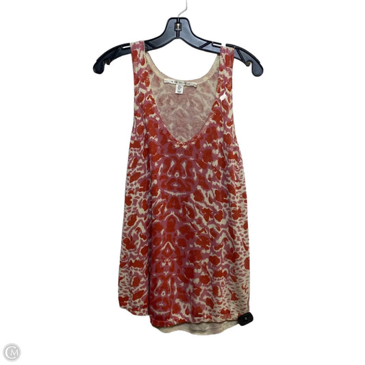 Top Sleeveless By Max Studio In Orange & Pink, Size: S