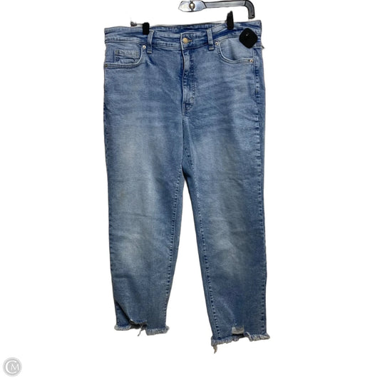 Jeans Straight By Time And Tru In Blue Denim, Size: 12
