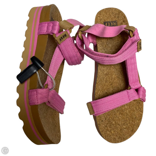 Sandals Flats By Reef In Pink, Size: 8.5
