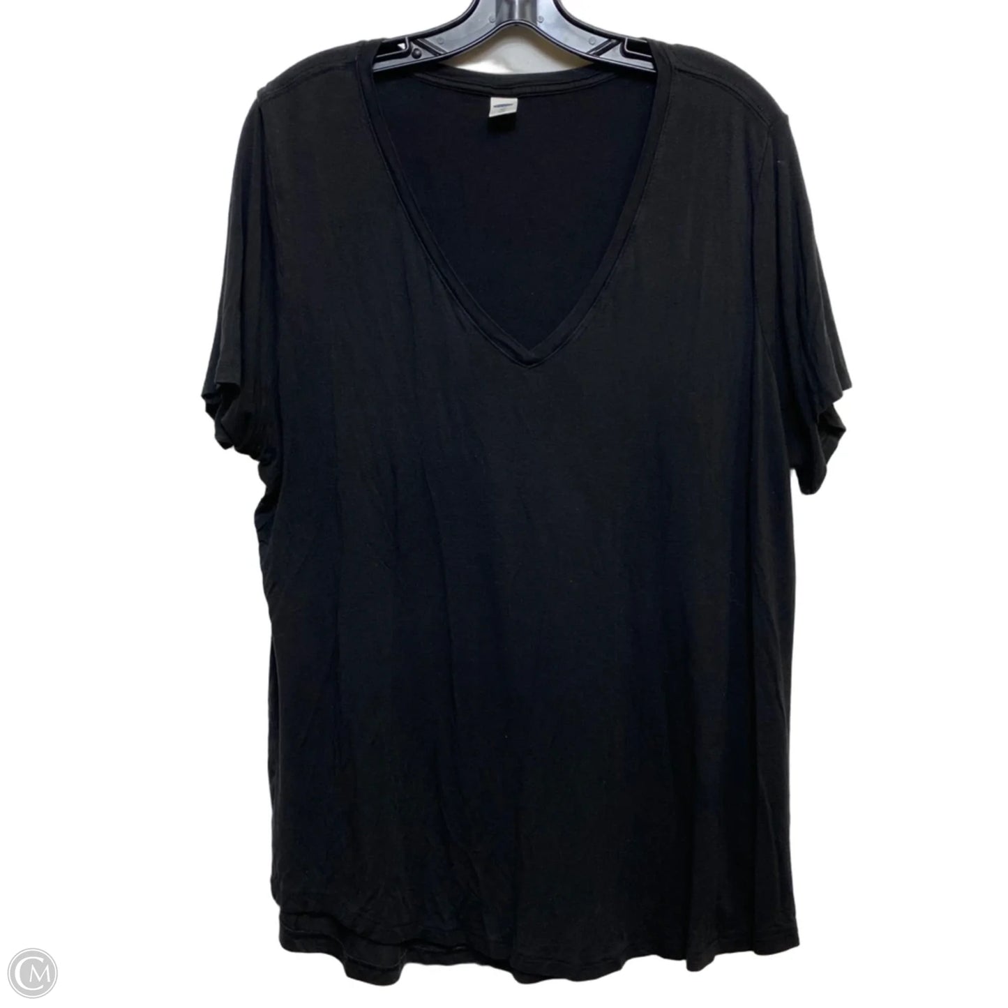 Top Short Sleeve Basic By Old Navy In Black, Size: Xl