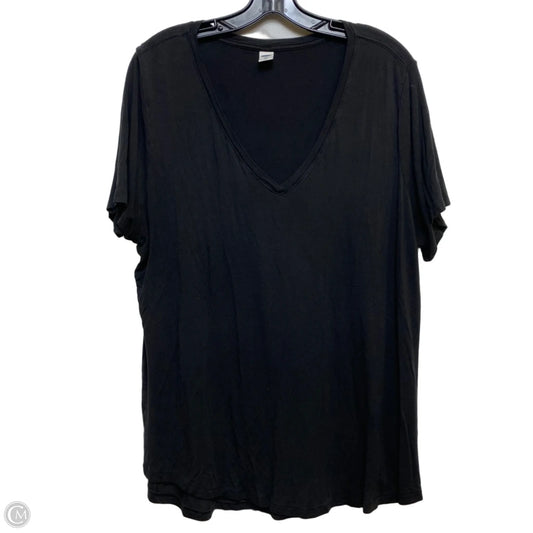 Top Short Sleeve Basic By Old Navy In Black, Size: Xl