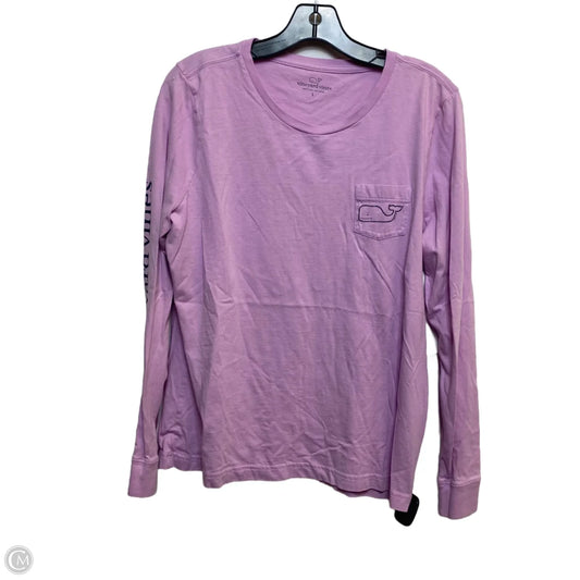 Top Long Sleeve Designer By Vineyard Vines In Purple, Size: L