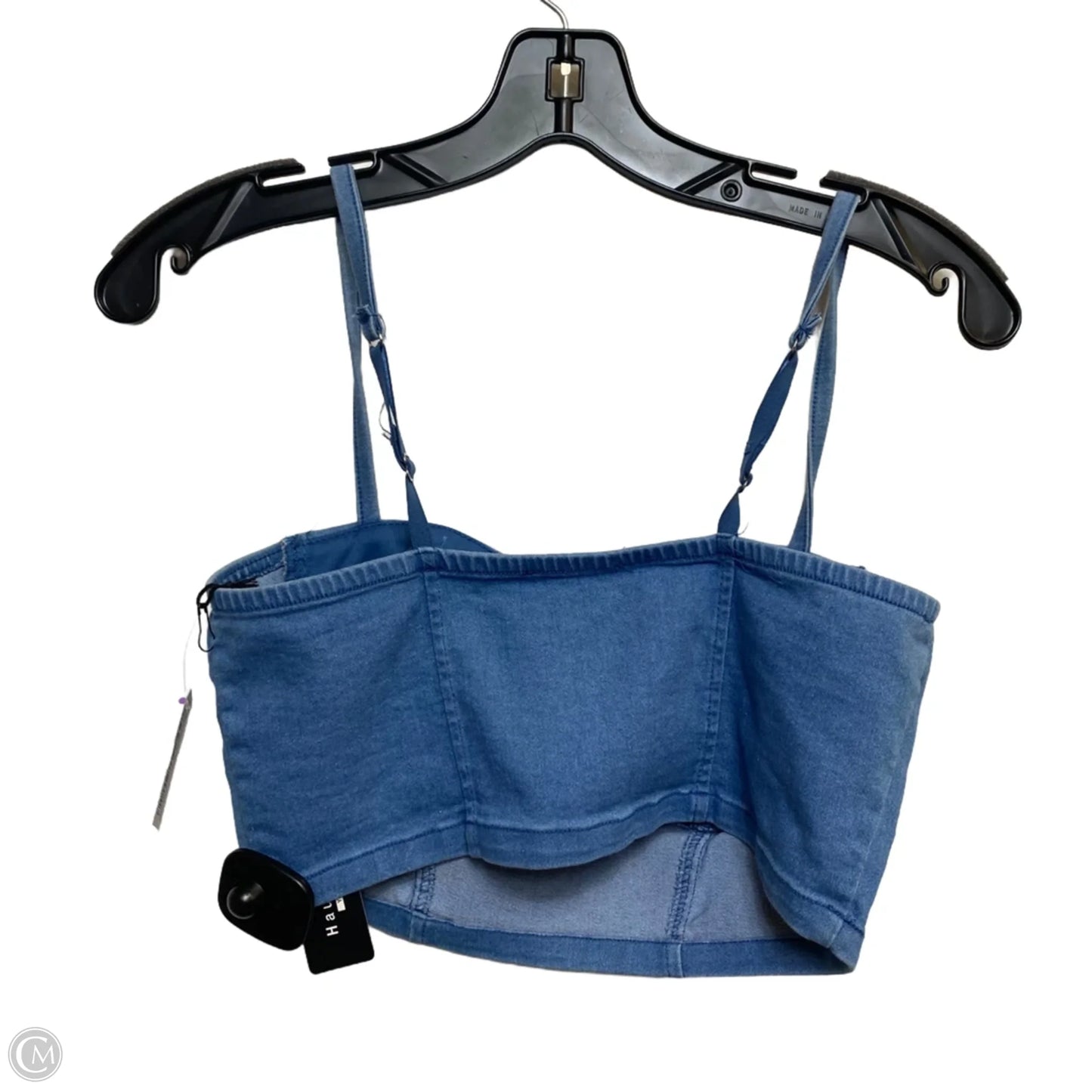 Top Sleeveless By Haute Monde In Blue Denim, Size: S