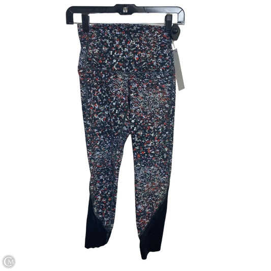 Athletic Leggings By Lululemon In Grey & Red, Size: S