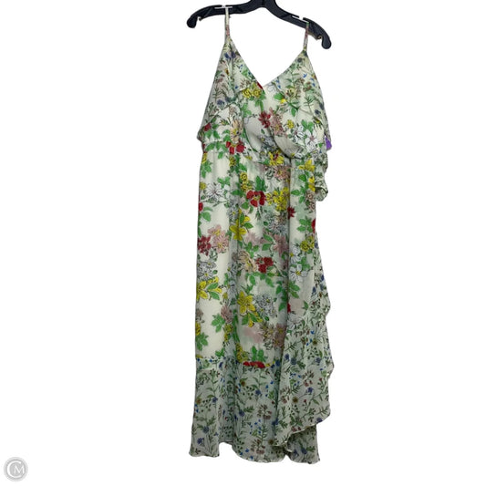 Dress Casual Maxi By Nanette By Nanette Lepore In Green & White, Size: L