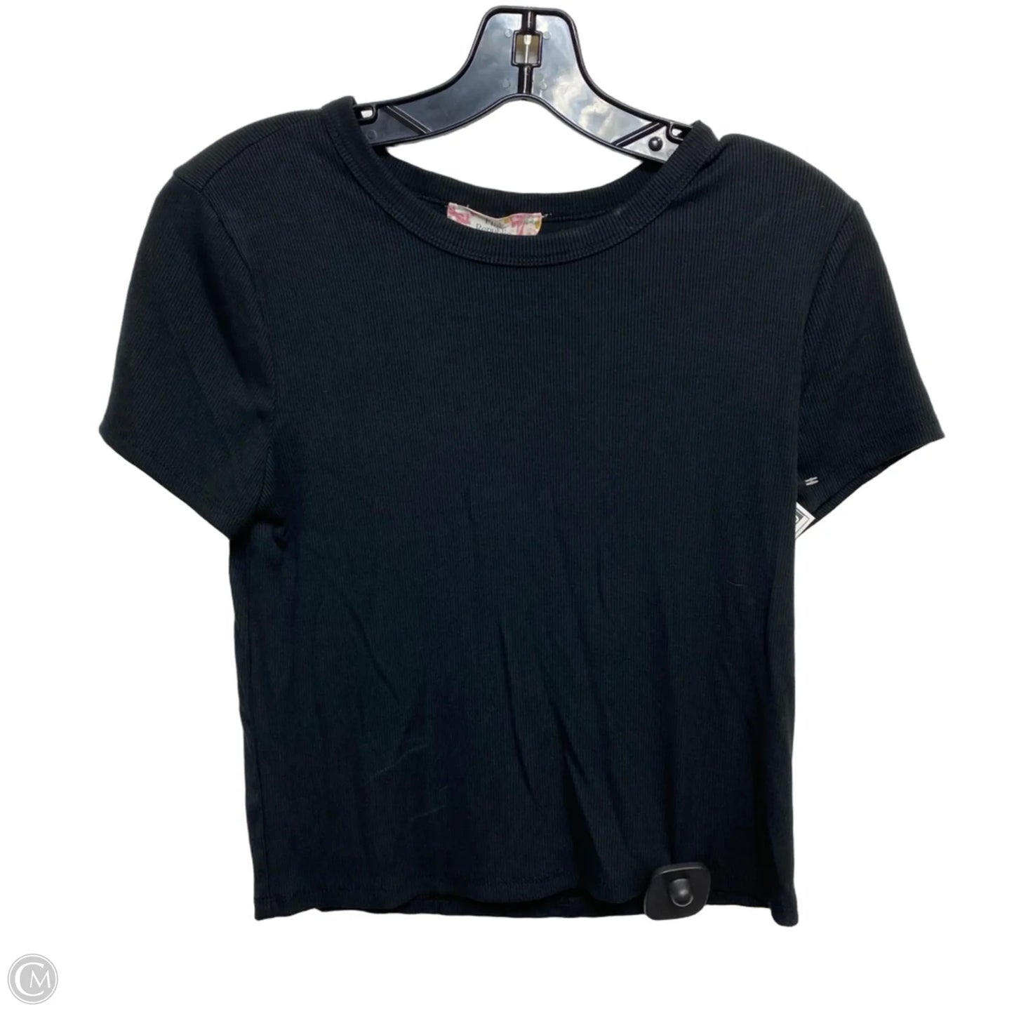 Top Short Sleeve By Pink Republic In Black, Size: L