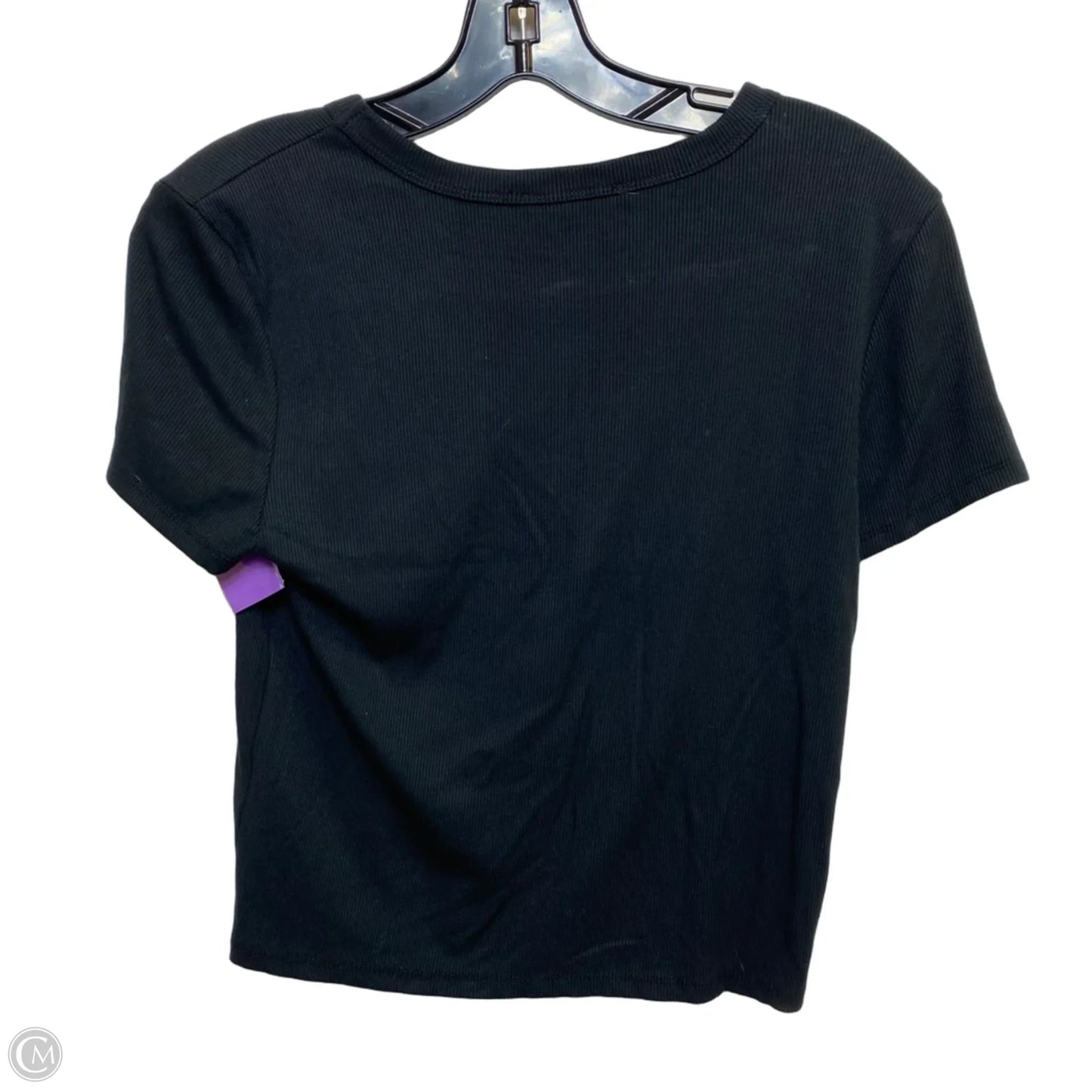 Top Short Sleeve By Pink Republic In Black, Size: L