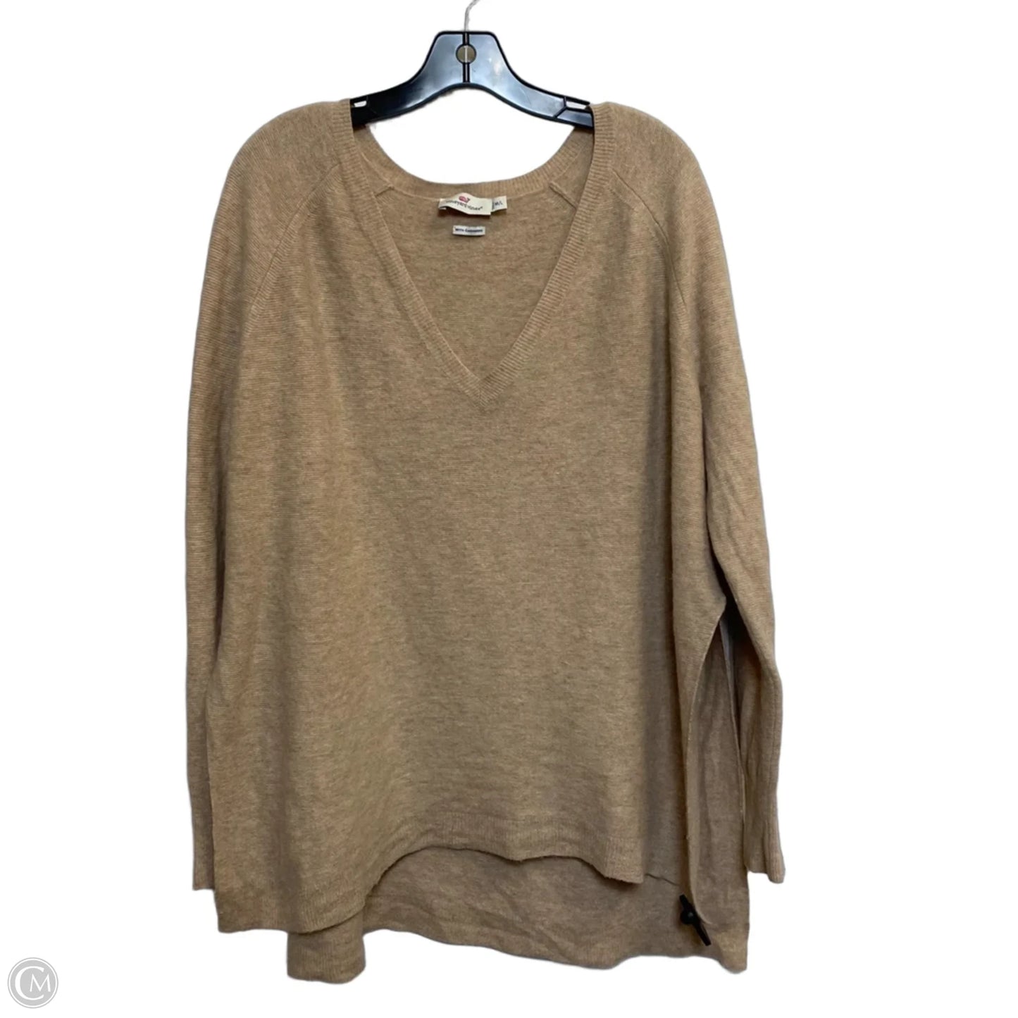 Sweater Designer By Vineyard Vines In Tan, Size: M