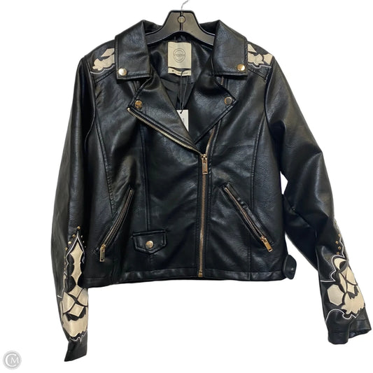 Jacket Moto By Stoosh In Black, Size: M