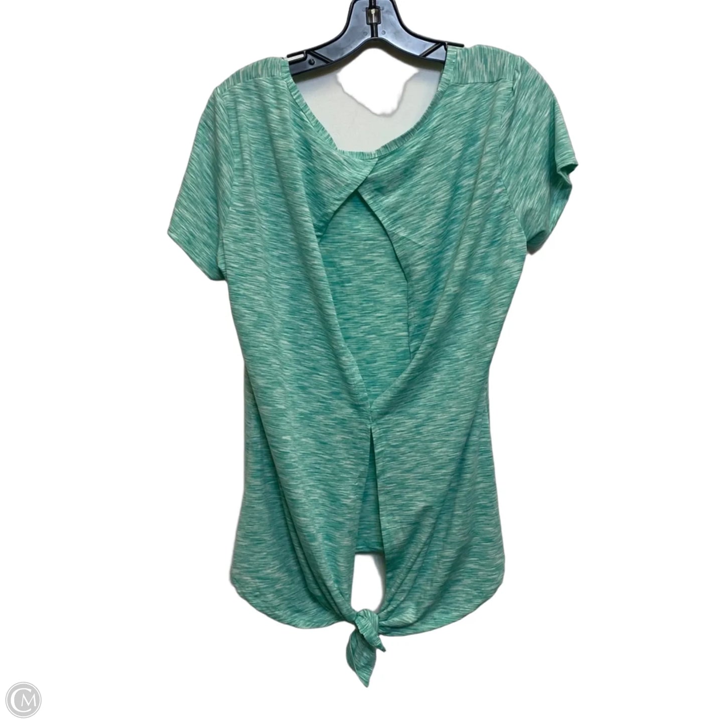 Athletic Top Short Sleeve By Bally In Green, Size: Xl
