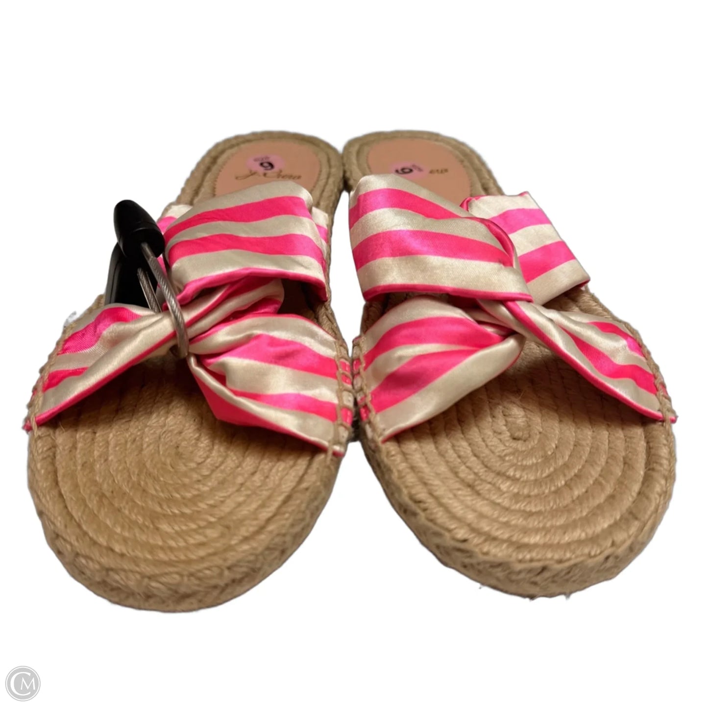 Sandals Flats By J. Crew In Pink & White, Size: 9