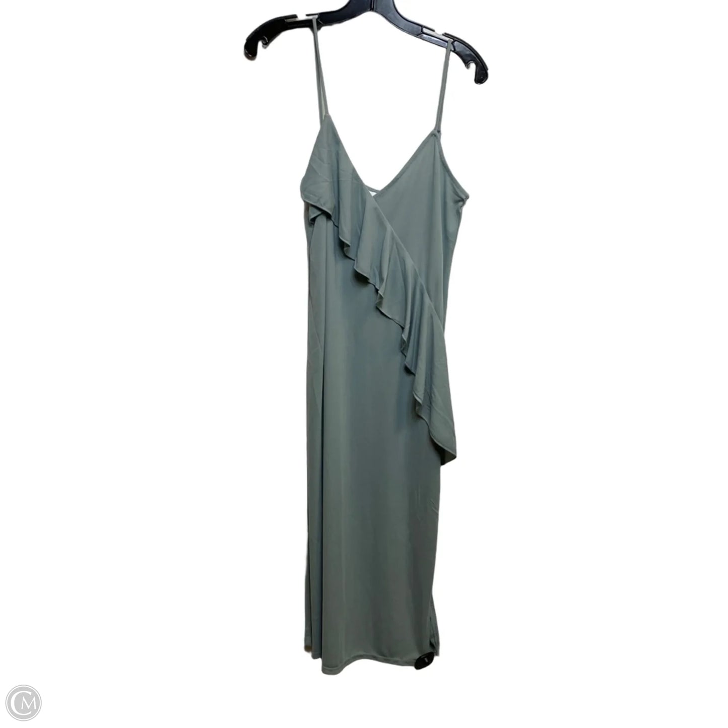 Dress Casual Midi By H&m In Green, Size: S