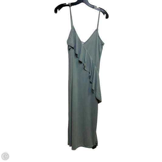 Dress Casual Midi By H&m In Green, Size: S