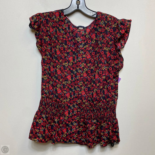 Top Sleeveless By Tommy Hilfiger In Blue & Red, Size: M