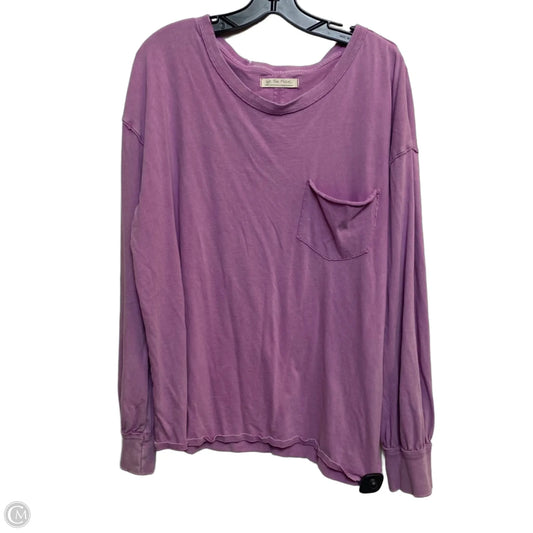 Top Long Sleeve By We The Free In Purple, Size: L