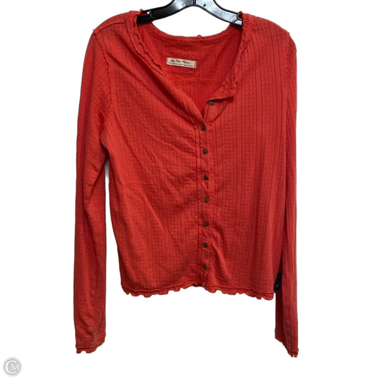 Top Long Sleeve By We The Free In Red, Size: Xl