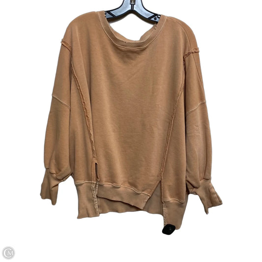 Sweatshirt Crewneck By We The Free In Orange, Size: S
