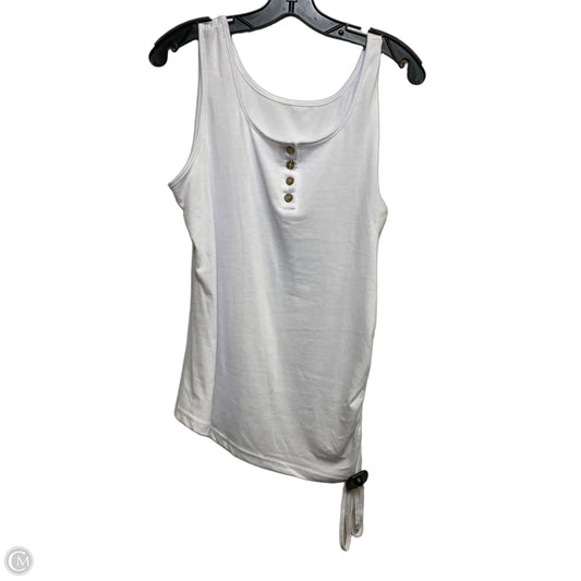 Top Sleeveless Basic By Clothes Mentor In White, Size: Xl