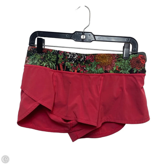 Athletic Shorts Designer By Lululemon In Pink, Size: S