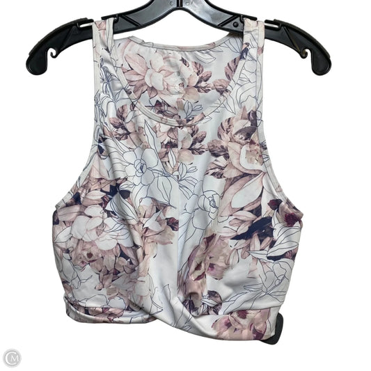 Athletic Bra By Apana In Purple & White, Size: Xl