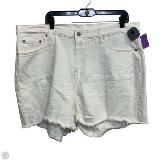 Shorts By Levis In White Denim, Size: 18