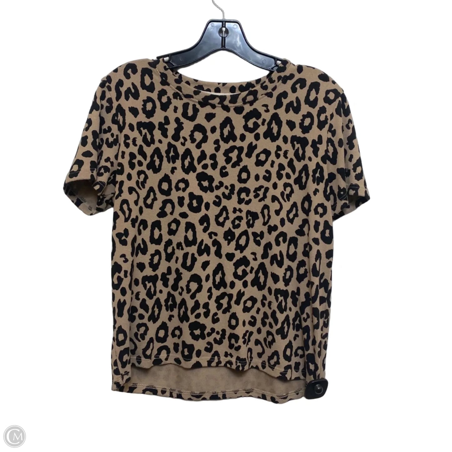 Top Short Sleeve By Gilli In Animal Print, Size: S