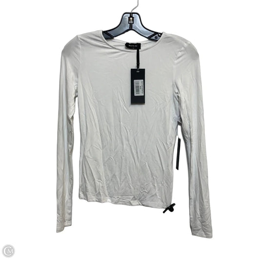 Top Long Sleeve By White Fox In White, Size: S