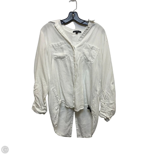 Top Long Sleeve By Velvet Heart In White, Size: L