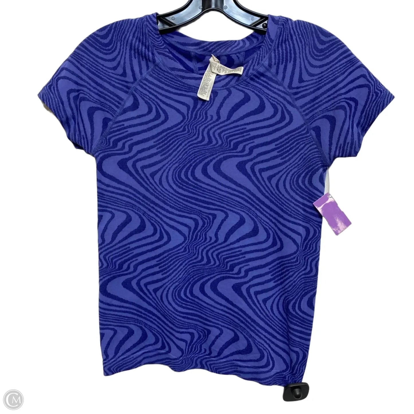 Athletic Top Short Sleeve By Athleta In Blue, Size: Xs
