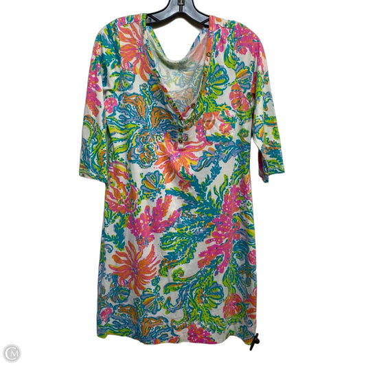 Dress Designer By Lilly Pulitzer In Green & Purple, Size: L