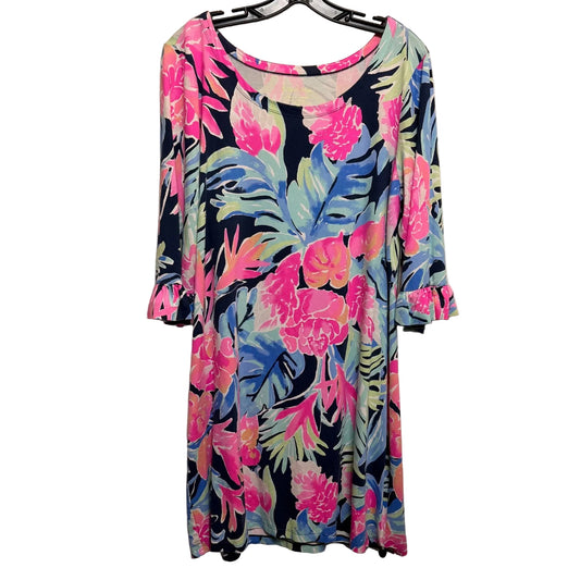 Dress Designer By Lilly Pulitzer In Blue & Pink, Size: Xl