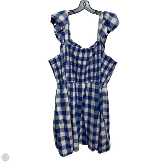 Dress Casual Short By Old Navy In Blue & White, Size: 3x