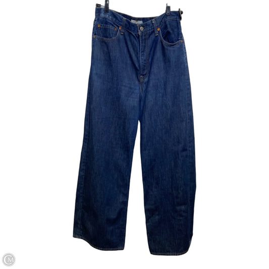 Jeans Wide Leg By Levis In Blue Denim, Size: 14